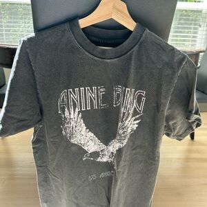 Anine Bing Gray Graphic Tee - Short Sleeve